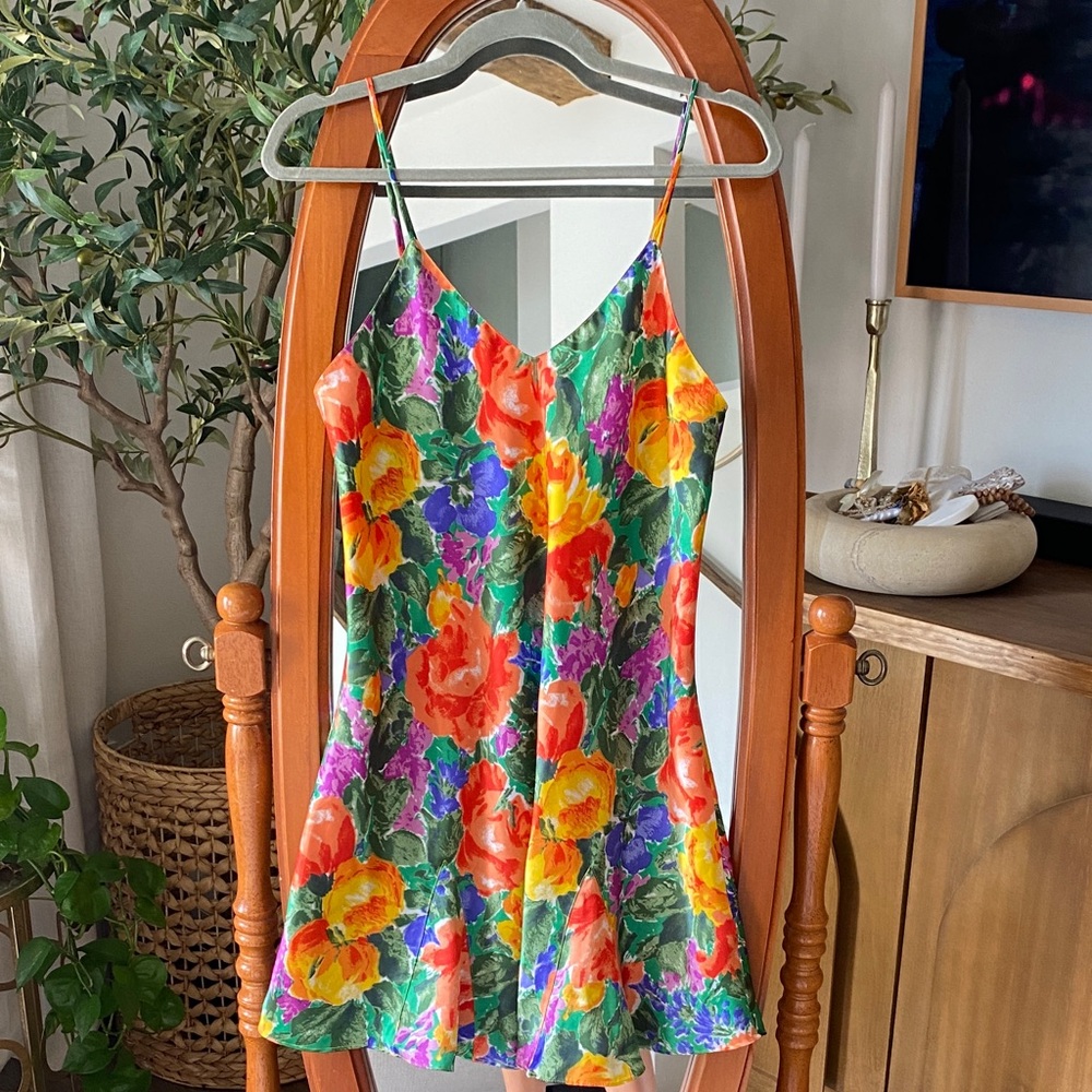 Vintage Victoria Secret Floral Slip Sleep Dress